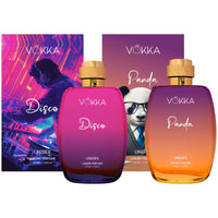 Vokka Disco & Panda 200 ml Unisex Perfume | Pack of 2 x 100ml Each