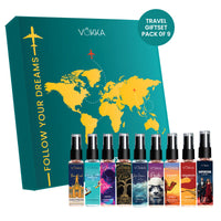 Vokka Luxury Perfume 9 x 8ml Gift Set for Men & Women | Premium Travel Fragrance Gift Pack