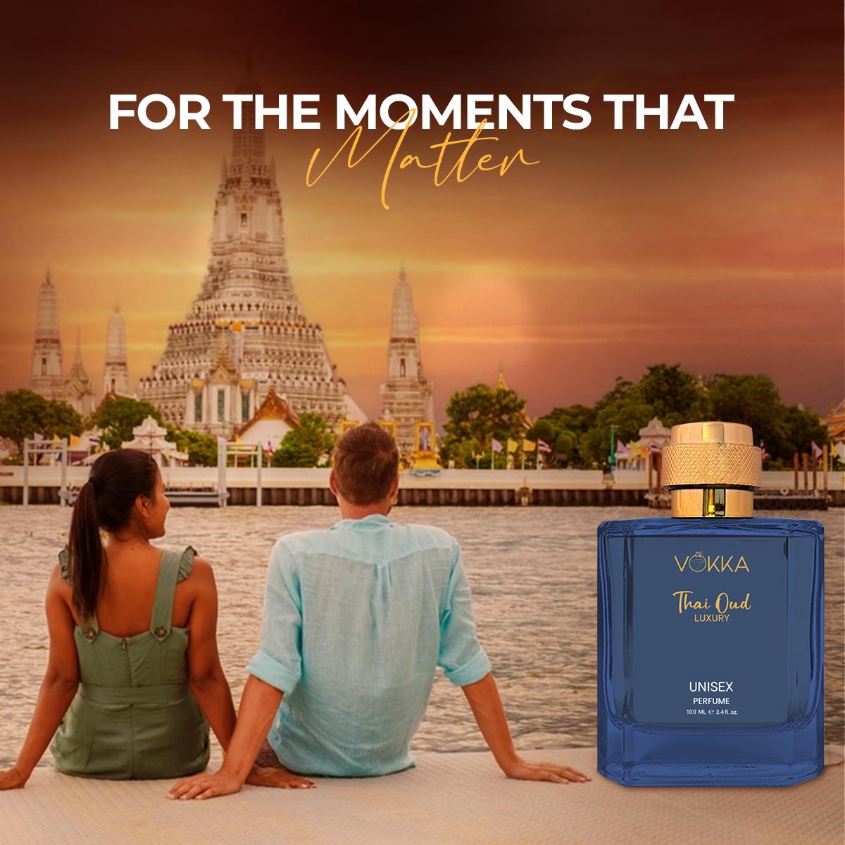 VOKKA Thai Oud 100 ml Unisex Luxury Long Lasting Woody Perfume For Men And Women