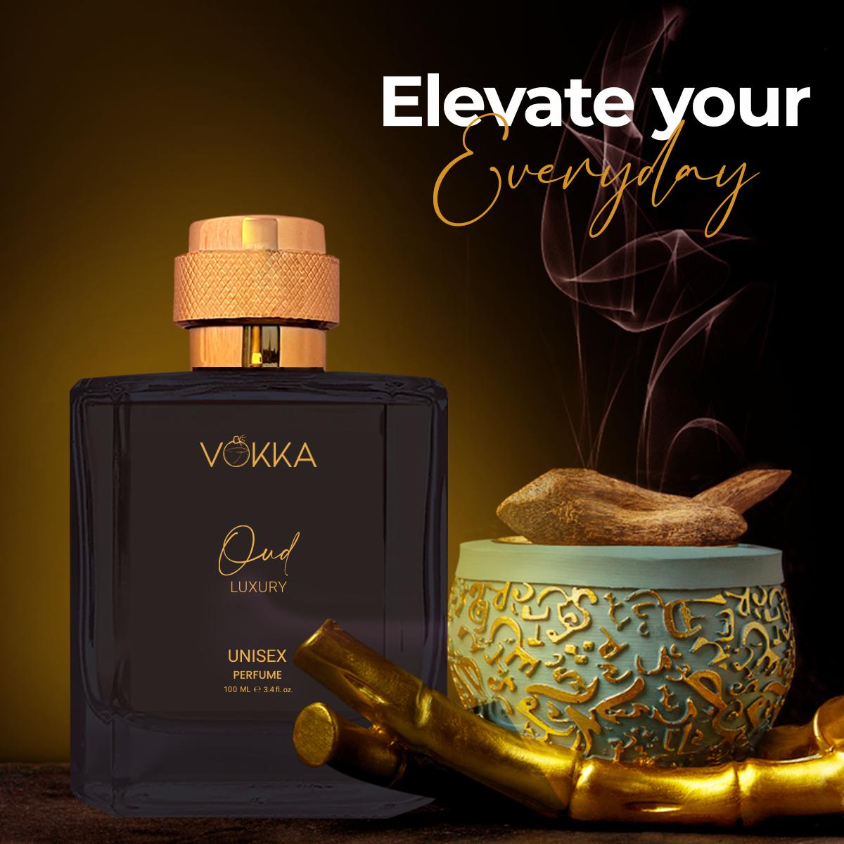 VOKKA Oud 100 ml | Unisex Luxury Long Lasting Smokey Perfume For Men And Women
