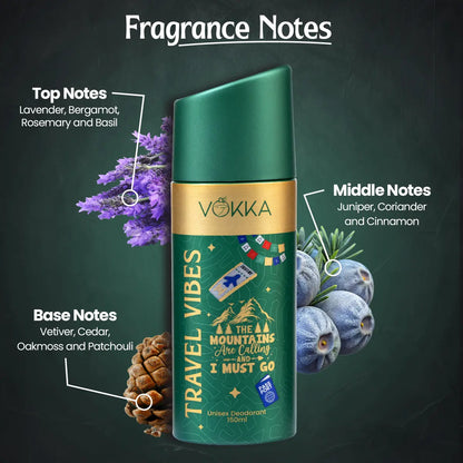 Vokka Vibes Deodorant Combo Pack 450ml - 150ml x 3