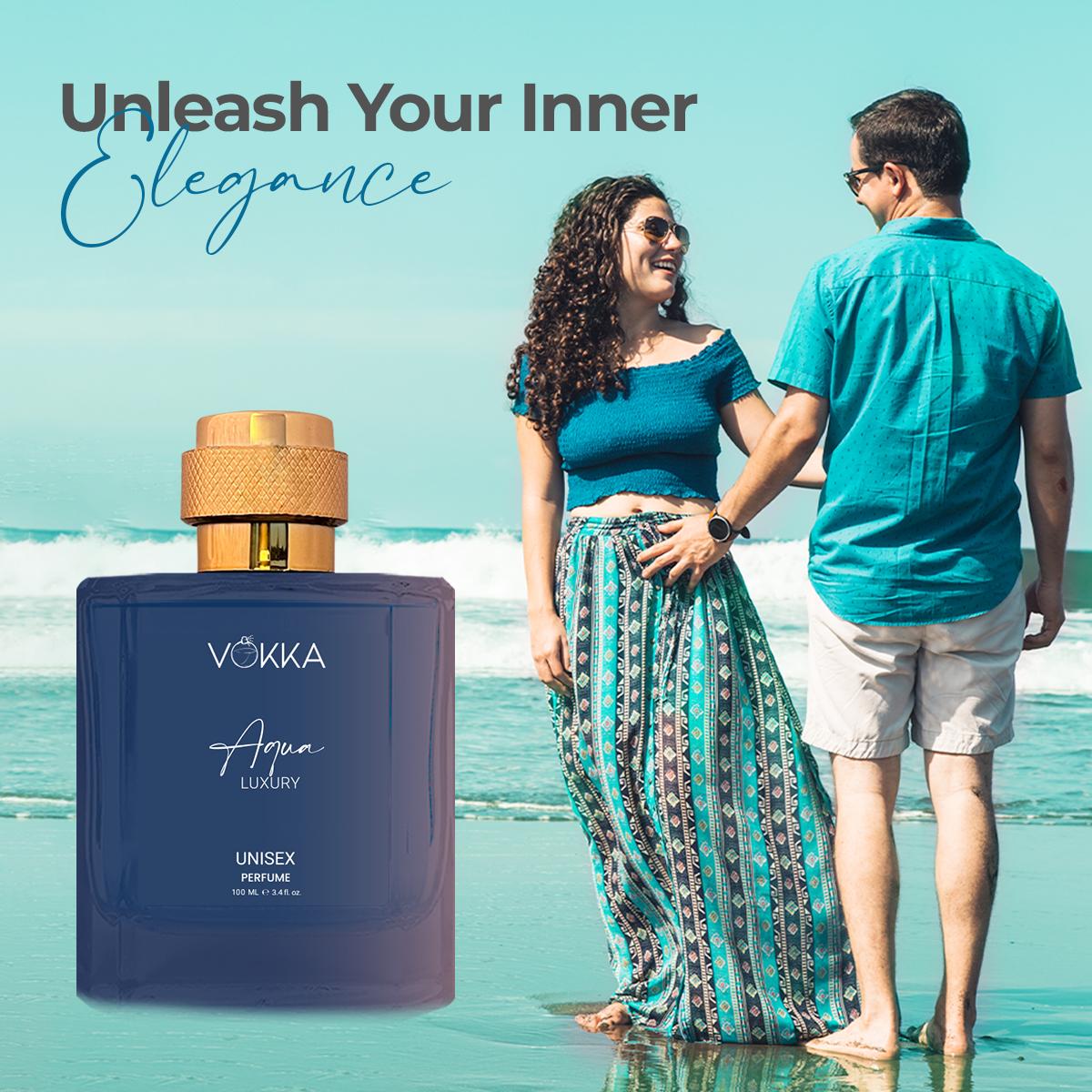 VOKKA Aqua 100 ml Unisex Luxury Long Lasting Aqua Perfume For Men And Women