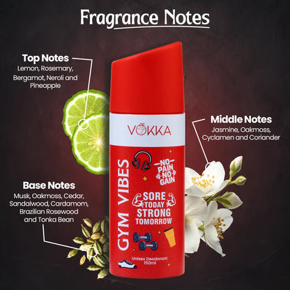 Vokka Vibes Deodorant Combo Pack 450ml - 150ml x 3