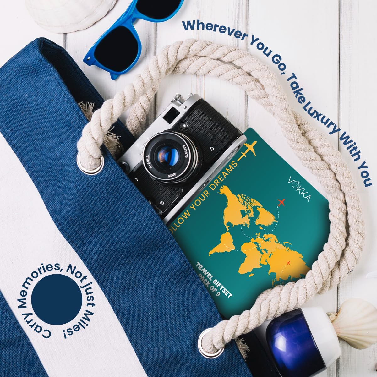 Vokka Luxury Perfume 9 x 8ml Gift Set for Men & Women | Premium Travel Fragrance Gift Pack