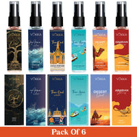 Vokka Perfume Discovery Pack – Pack of 6 x 8ml Unisex Luxury Perfumes